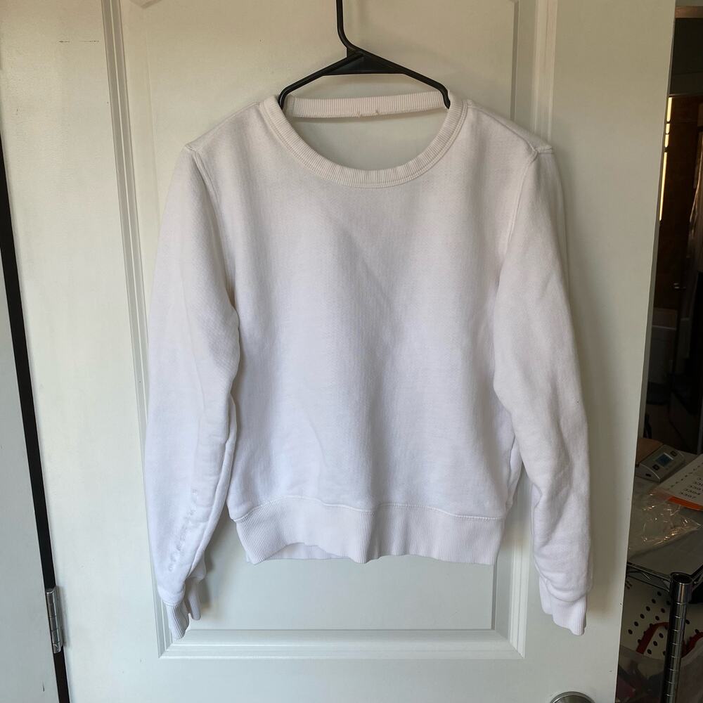 Spiritual Gangster Women's Open Back Sweatshirt Open Back Sweatshirt XS White